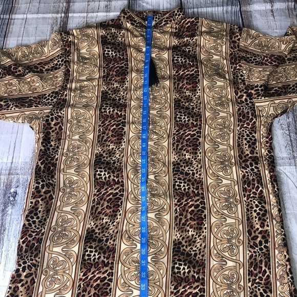 SANTE’ Leopard Moroccan/Bohemian Dress Sz S/M - Picture 10 of 13